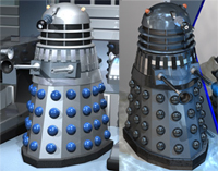 A Science (left) & Military (right) Dalek Drone