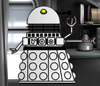 A Worker in a Dalek base
